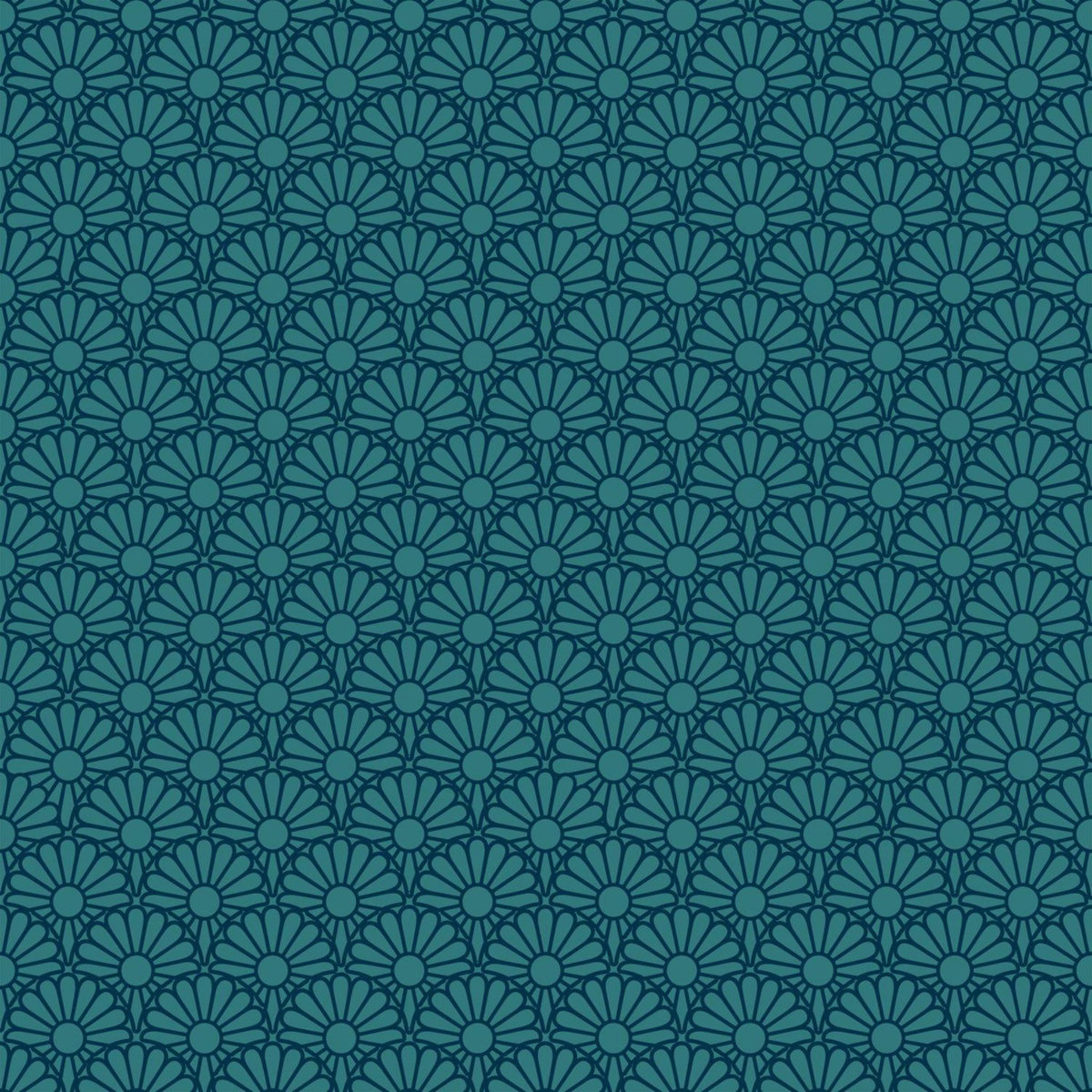 ATMOSPHERA Parure de Lit imprimé Atsuko en 240 x 220 - Bleu