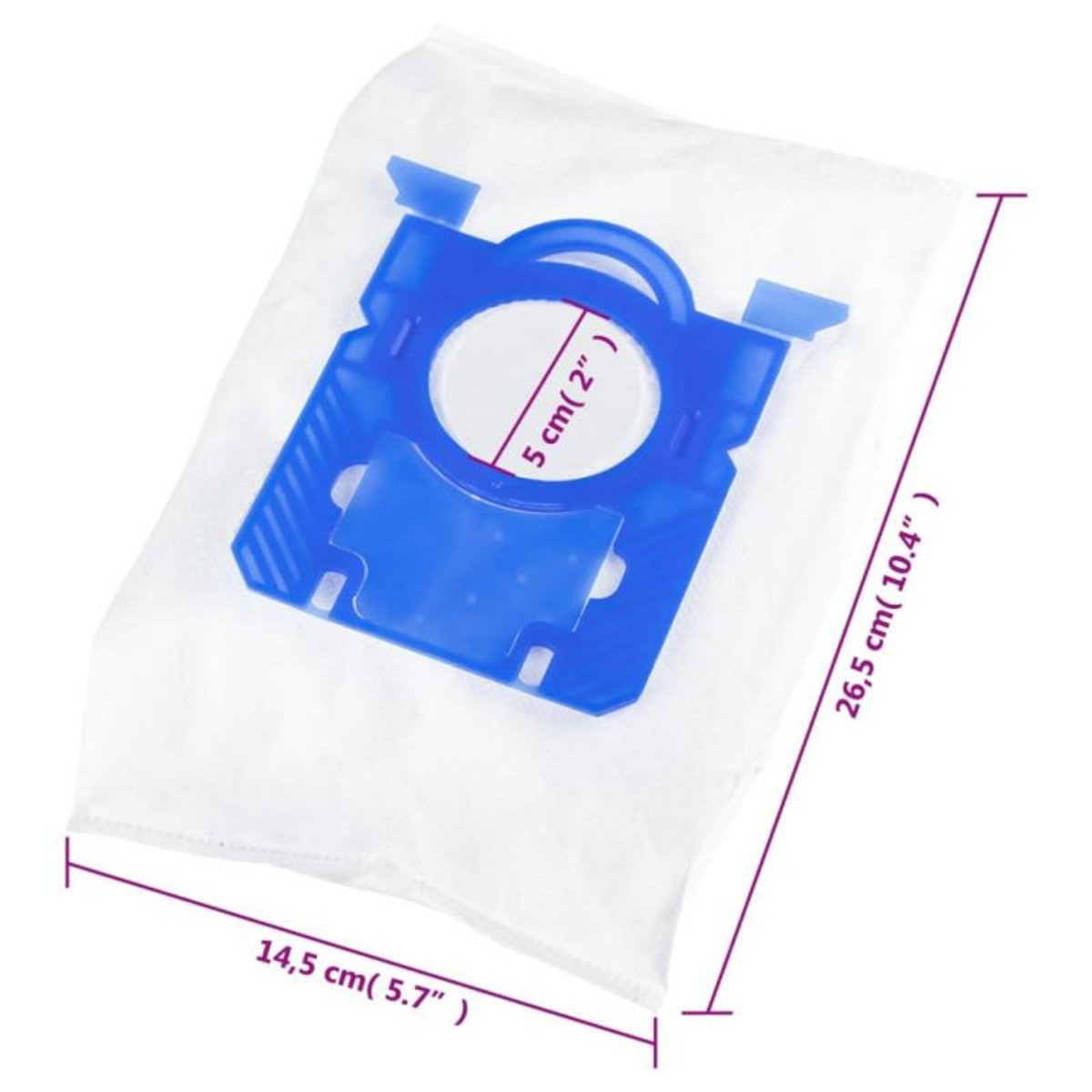 VIDAXL Sacs d'aspirateur pour Philips S Bag 20 pcs