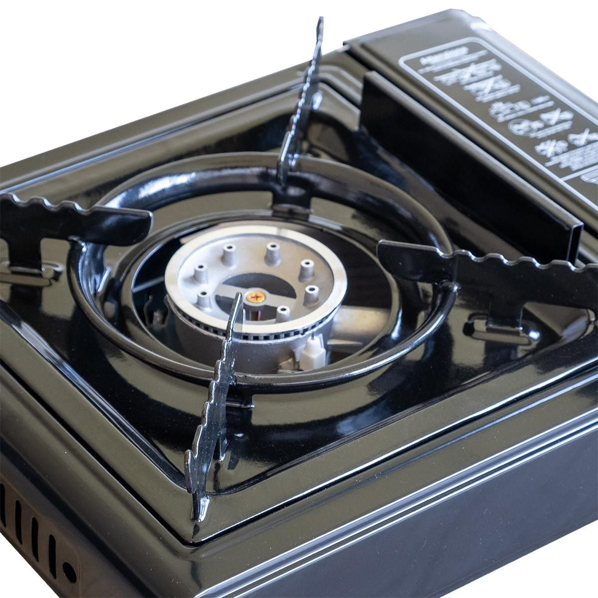 BRIXO Réchaud à gaz 2200W + 12 cartouches de gaz butane Camping