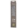 Voir la diapositive 2 : Paris Prix Lot de 6 Pailles & Brosse  Réutilisables  23cm Noir