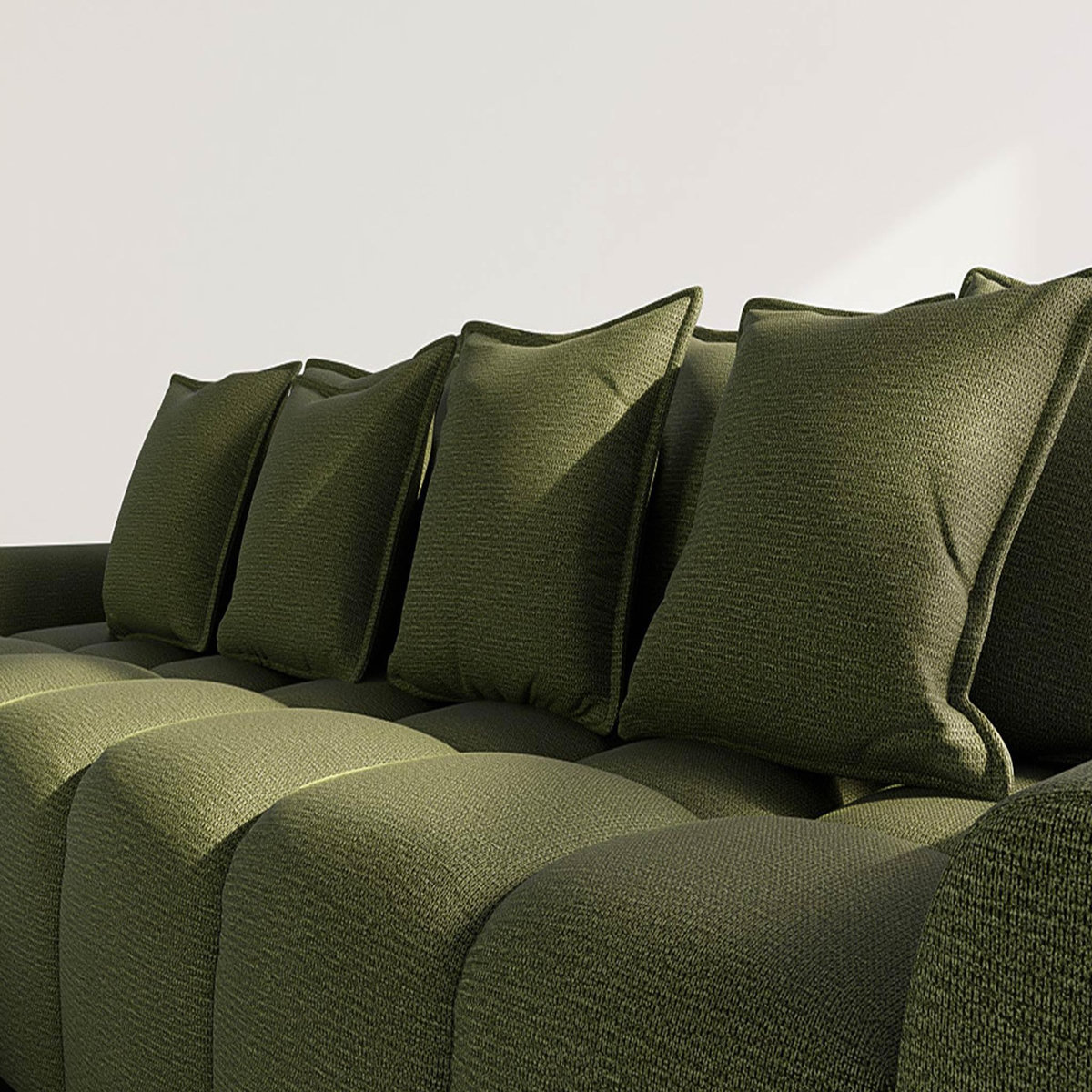 LISA DESIGN Adelaide - canapé d'angle réversible 4 places en tissu texturé