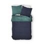 Voir la diapositive 2 : TODAY Parure housse de couette unie en microfibre bicolore et réversible EMERAUDE