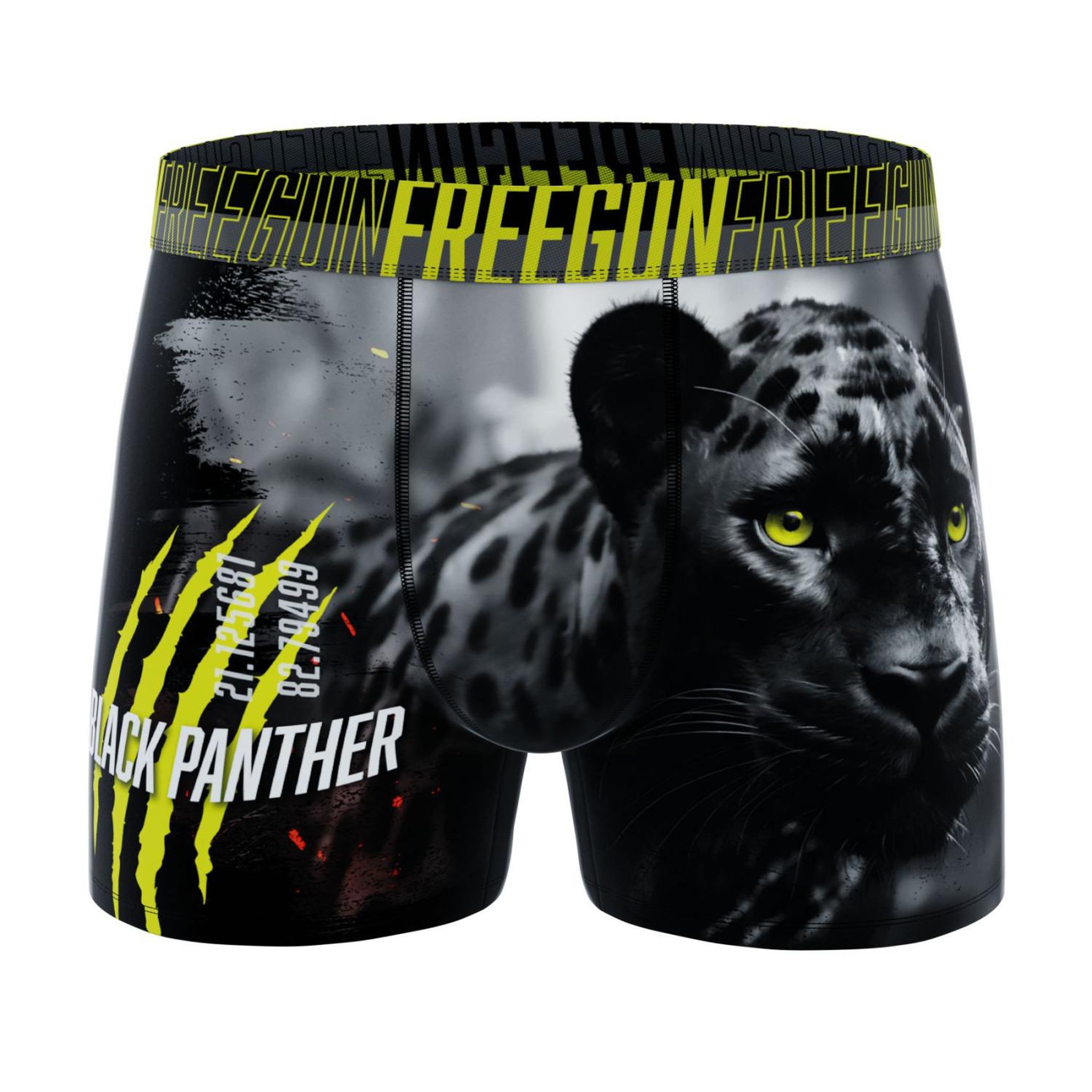 Voir la diapositive 6 : FREEGUN Lot de 5 boxers homme Wild Animals