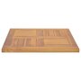 Voir la diapositive 4 : VIDAXL Dessus de table carre 50x50x2,5 cm Bois de teck massif