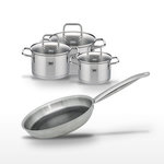 ELO Lot de 3 Faitouts Elo Relief Solution et Poêle 28 cm