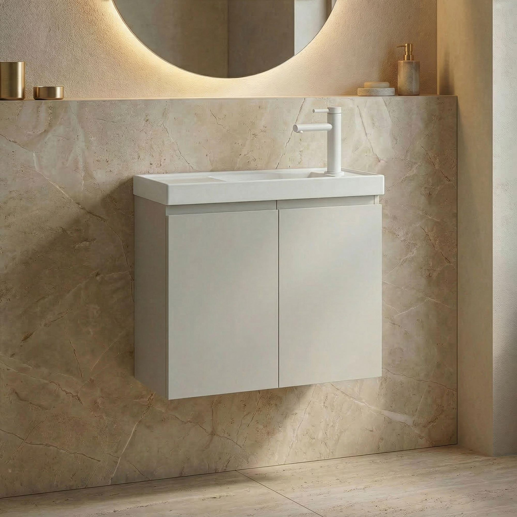 Voir la diapositive 2 : Habitat et Jardin Meuble Vasque  Ferla 60  - 60 x 22 x 50 cm - Matte Cashmere