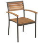 Voir la diapositive 3 : VIDAXL Ensemble a manger d'exterieur 7pcs Bois acacia massif et acier