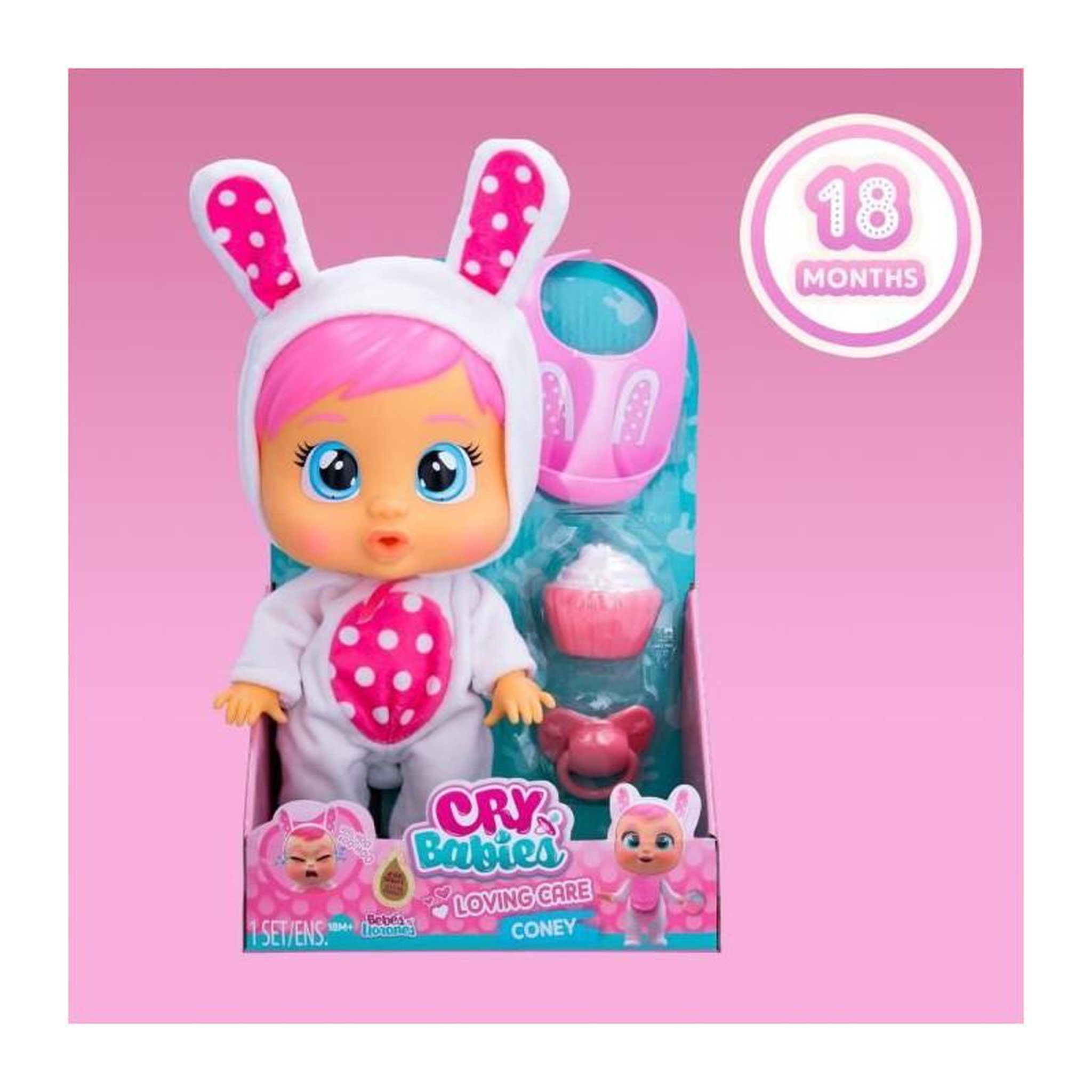 Voir la diapositive 2 : IMC Toys Poupon Cry Babies Lovin' Care - Coney