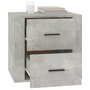Voir la diapositive 5 : VIDAXL Table de chevet Gris beton 50x39x47 cm