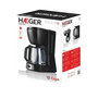Voir la diapositive 3 : HAGER Cafetière Haeger 12 tasses 680 W noire