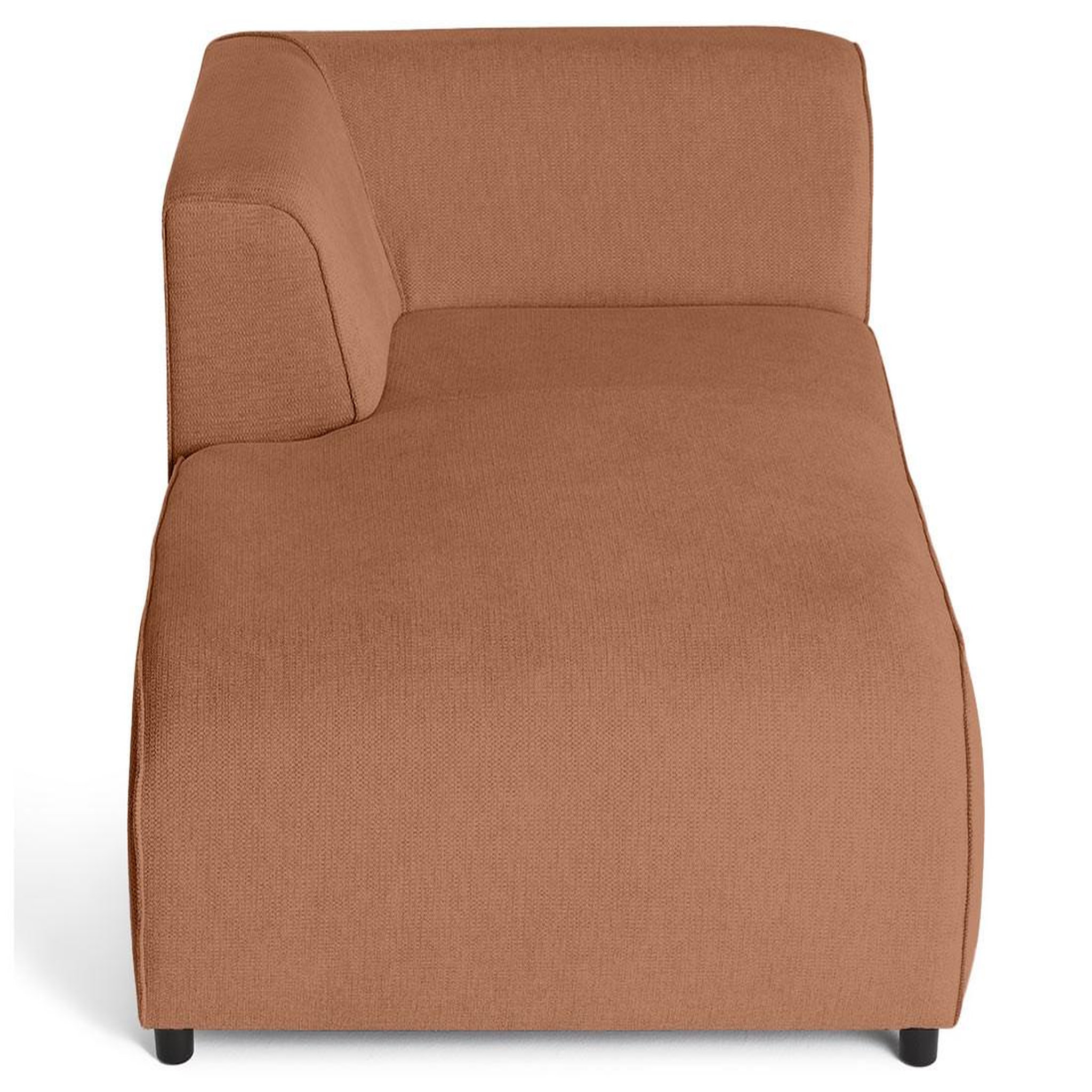 Voir la diapositive 3 : LISA DESIGN Suaro - module d'assise méridienne gauche en tissu texturé