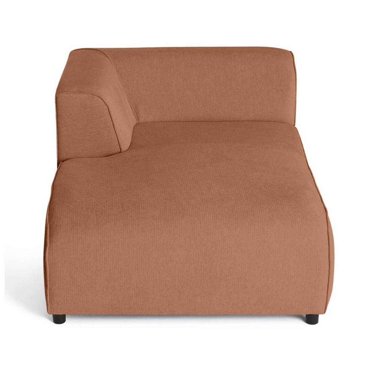 LISA DESIGN Suaro - module d'assise méridienne gauche en tissu texturé