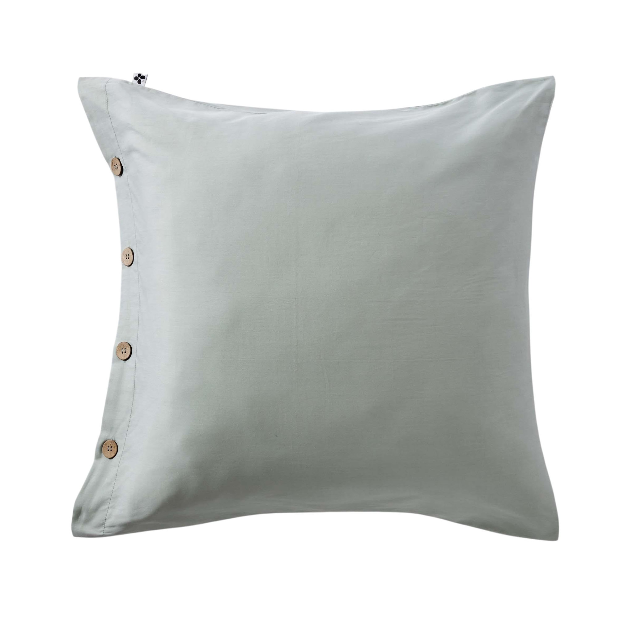 Voir la diapositive 1 : Eden Taie en percale de coton perrine