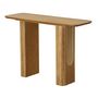Voir la diapositive 4 : LISA DESIGN Milazzo - console - bois plaqué chêne et cannage - 120 cm