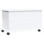 Voir la diapositive 4 : VIDAXL Coffre de rangement et roulettes ALTA blanc 73x39,5x43 cm