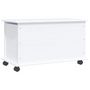 Voir la diapositive 4 : VIDAXL Coffre de rangement et roulettes ALTA blanc 73x39,5x43 cm