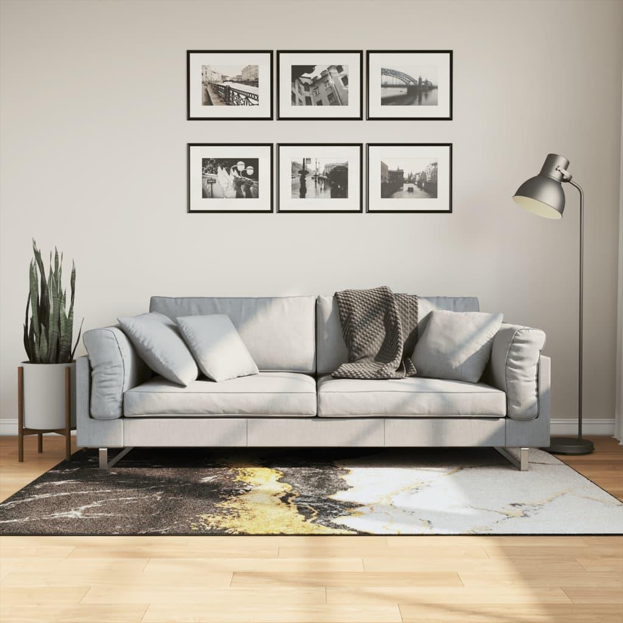 VIDAXL Tapis lavable multicolore 120x180 cm antiderapant