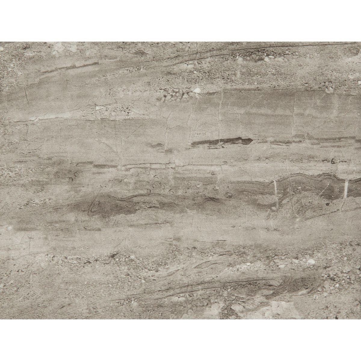 TOILINUX Table basse rectangulaire effet marbre GÖRAN - Gris