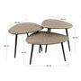 Voir la diapositive 4 : LISA DESIGN Kahoni - lot de 3 tables basses gigognes - doré et noir - 54 cm