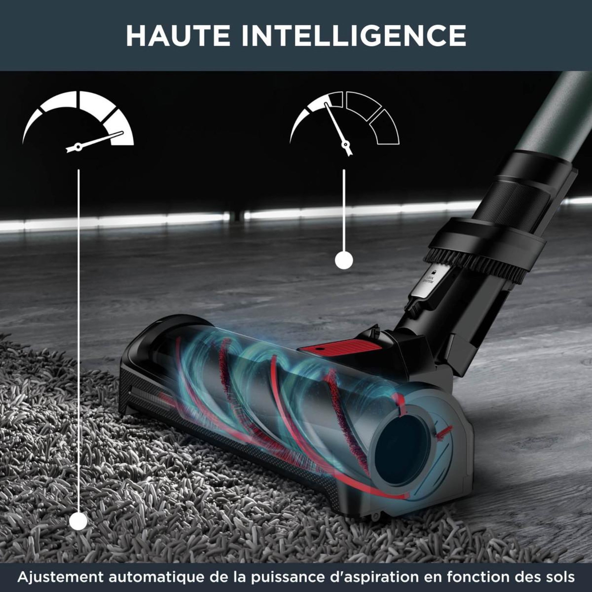 Voir la diapositive 3 : ROWENTA Aspirateur balai rechargeable 25.2v rouge - rh98a9wo