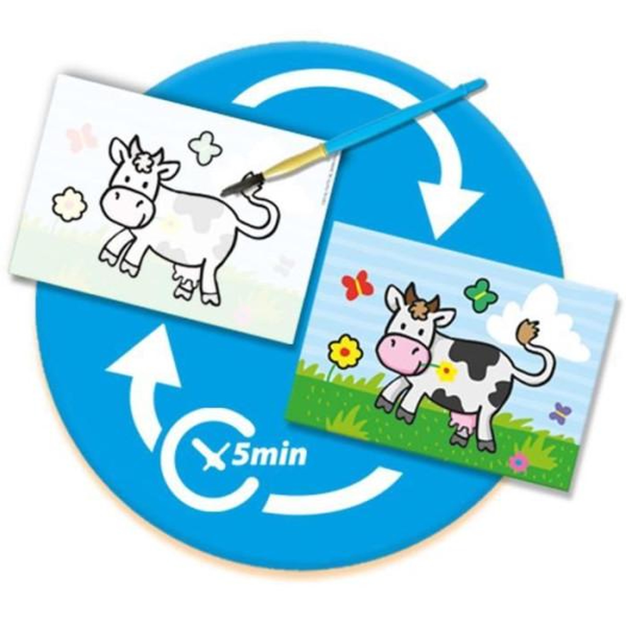 Voir la diapositive 3 : SES Creative SES CREATIVE - 14455 - Coloriage a l'eau - Animaux de la Ferme