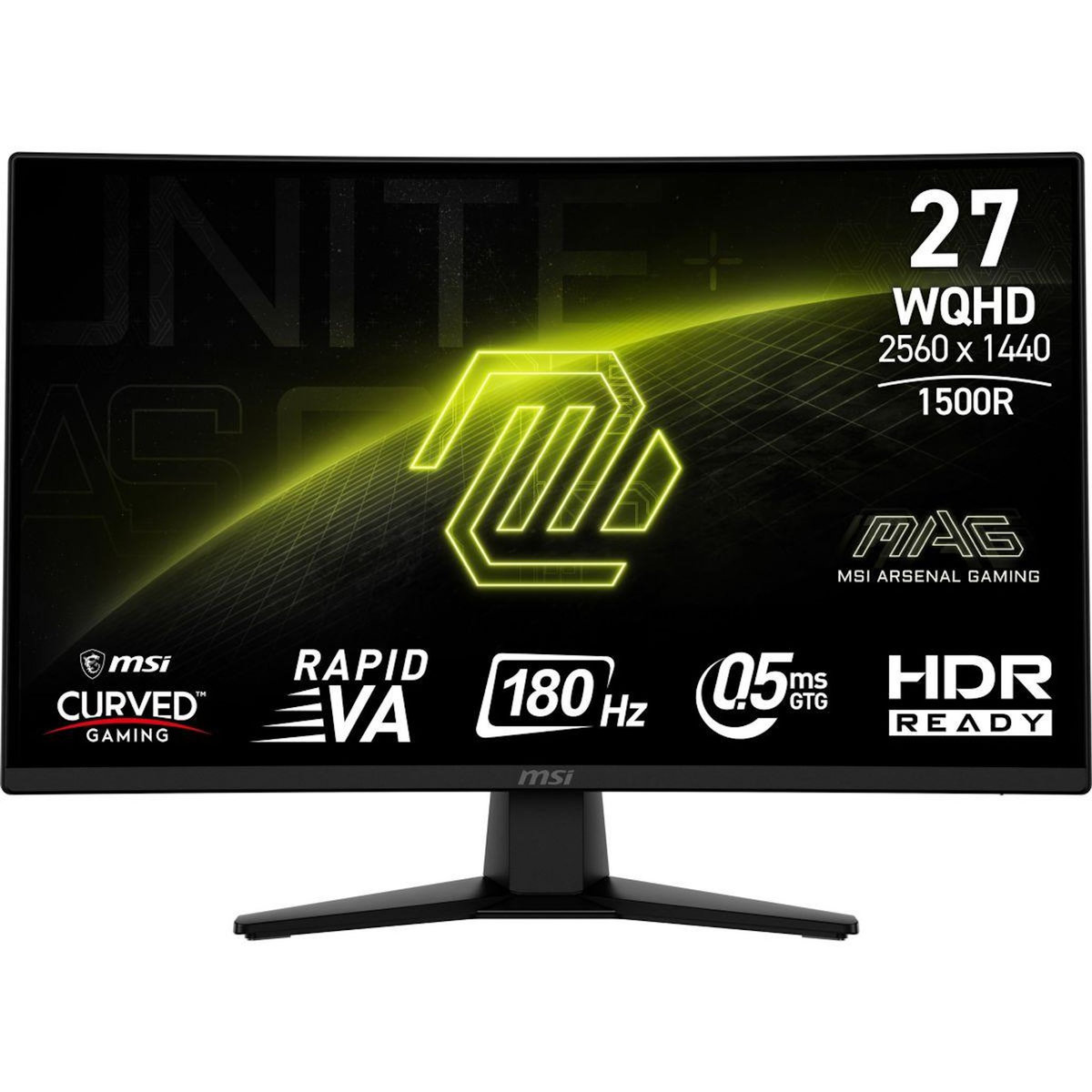MSI Ecran PC Gamer MAG 274CQF Incurvé  27'' RAPID VA
