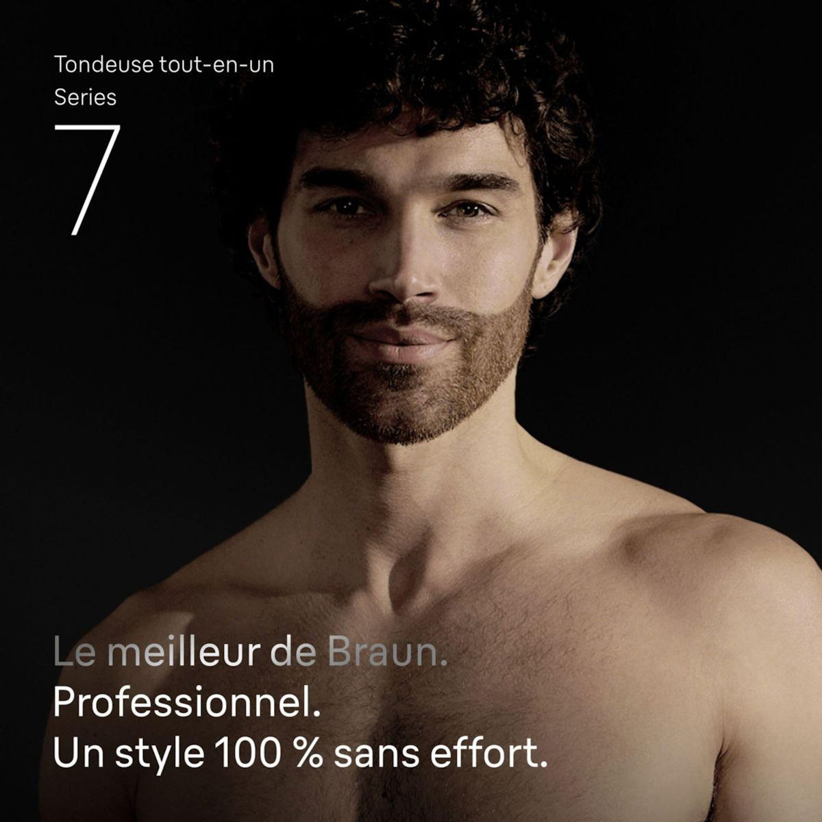 BRAUN Tondeuse multi usages AIO7560, 14 hauteurs de coupe, précision 0,5 mm, autonomie 120 mn