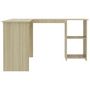 Voir la diapositive 5 : VIDAXL Bureau d'angle en forme de L Chene sonoma Bois d'ingenierie