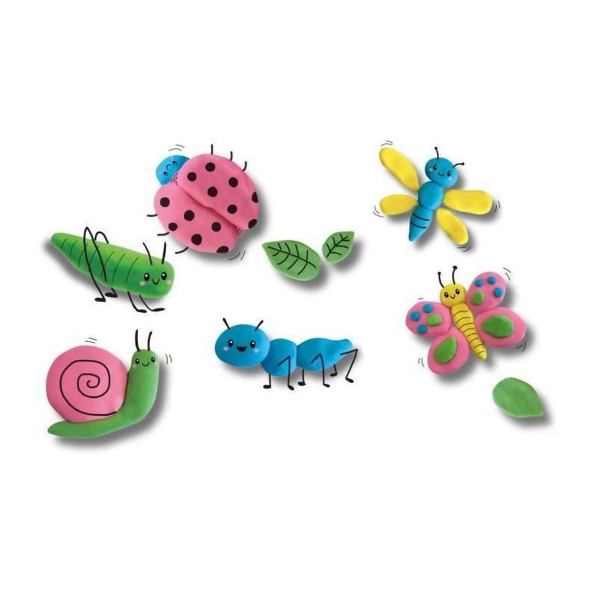 SES Creative Pâte à modeler Eco :  4 pots de couleurs primaire