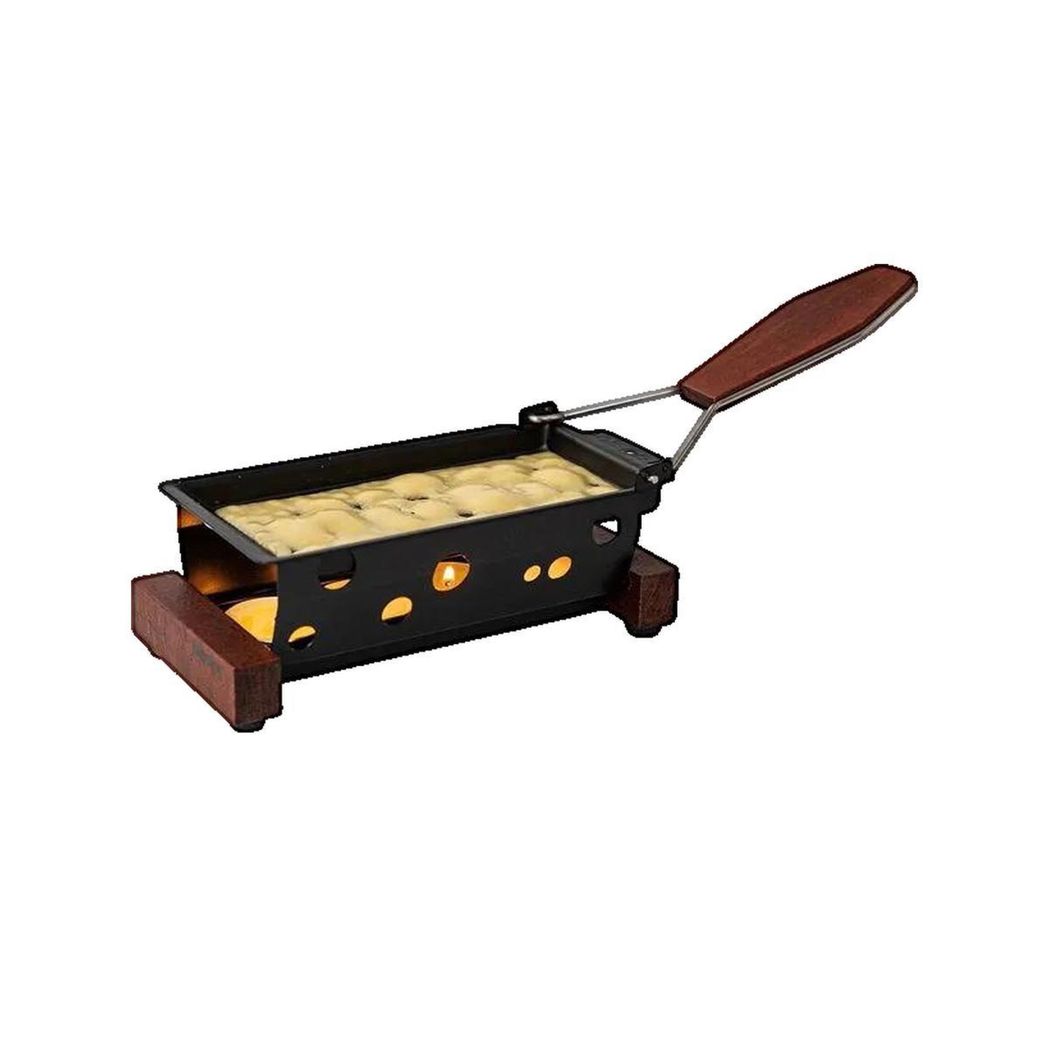BOSKA Appareil à raclette Boska Partyclette Acier inoxydable et bois