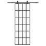 Voir la diapositive 2 : VIDAXL Porte coulissante kit de quincaillerie noir 76x205 cm verre ESG