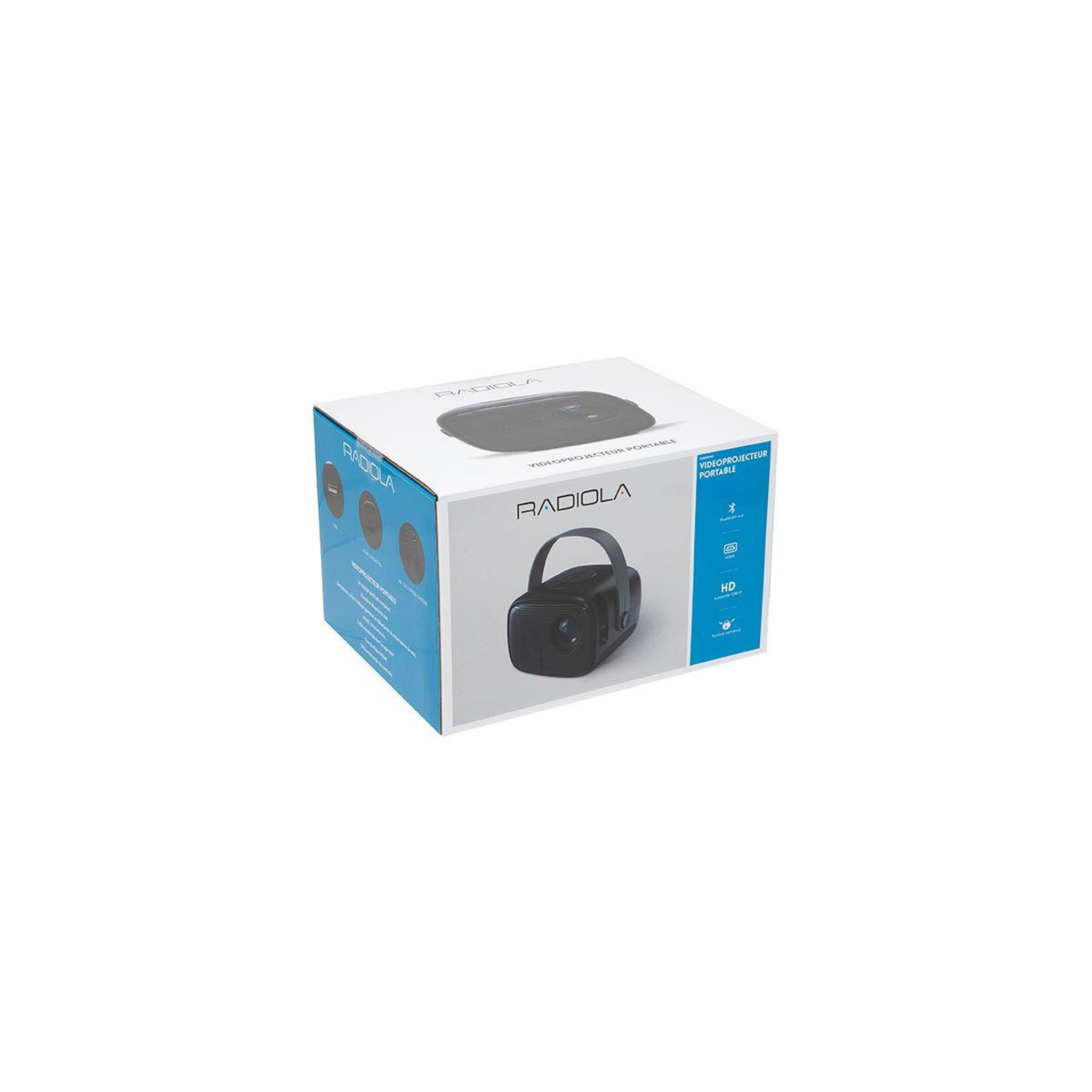Voir la diapositive 3 : RADIOLA Mini vidéoprojecteur GMRAVP101 HD Noir
