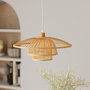Voir la diapositive 2 : Rendez vous déco Suspension en bambou naturel et métal D50 cm-Mirabel