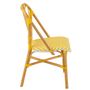 Voir la diapositive 3 : Paris Prix Chaise en Rotin  Danial  85cm Jaune