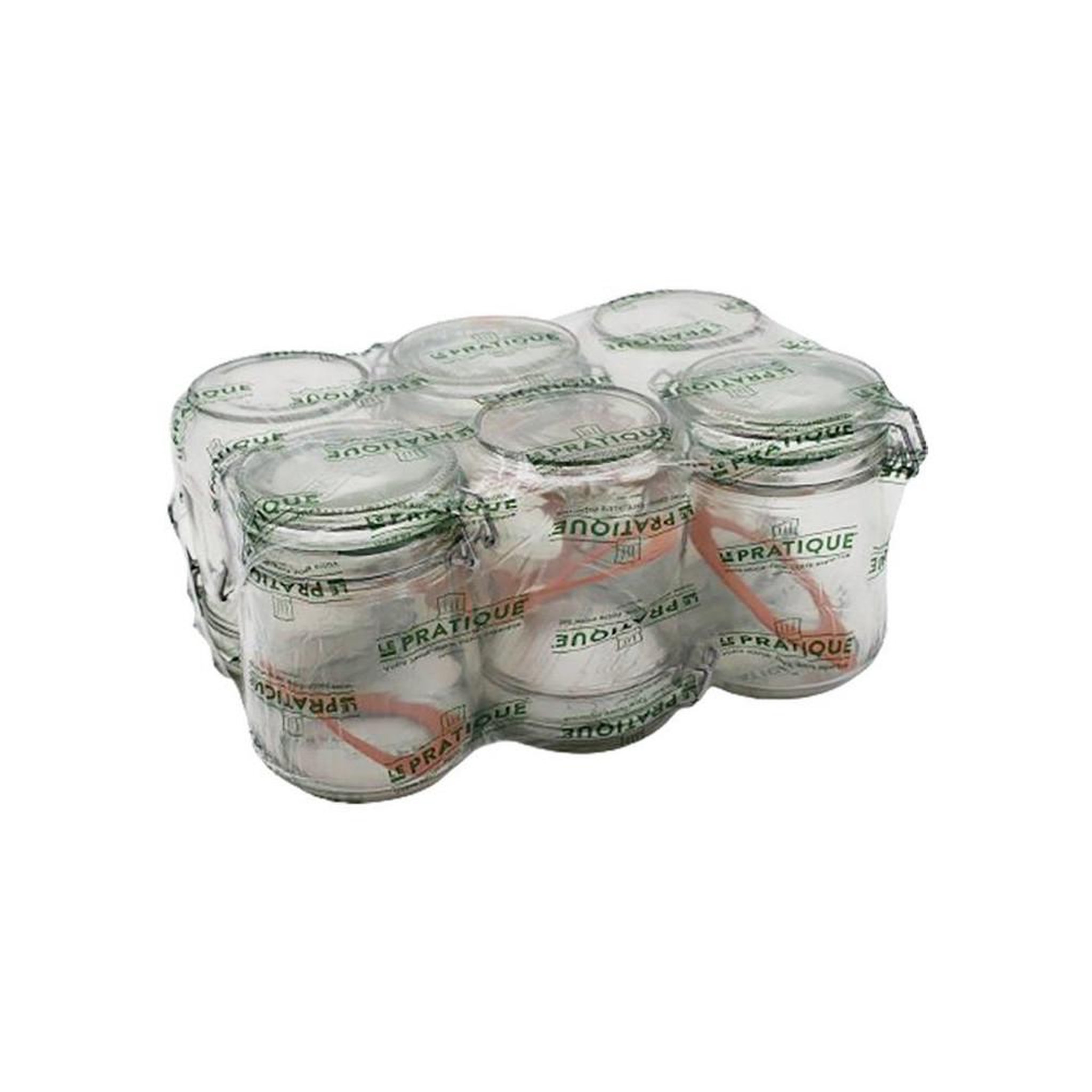 Voir la diapositive 2 : LE PRATIQUE Bocaux en verre à fermeture à armature 750 ml ø85 mm, lot de 6