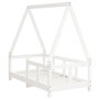Voir la diapositive 3 : VIDAXL Cadre de lit pour enfant blanc 70x140 cm bois de pin massif