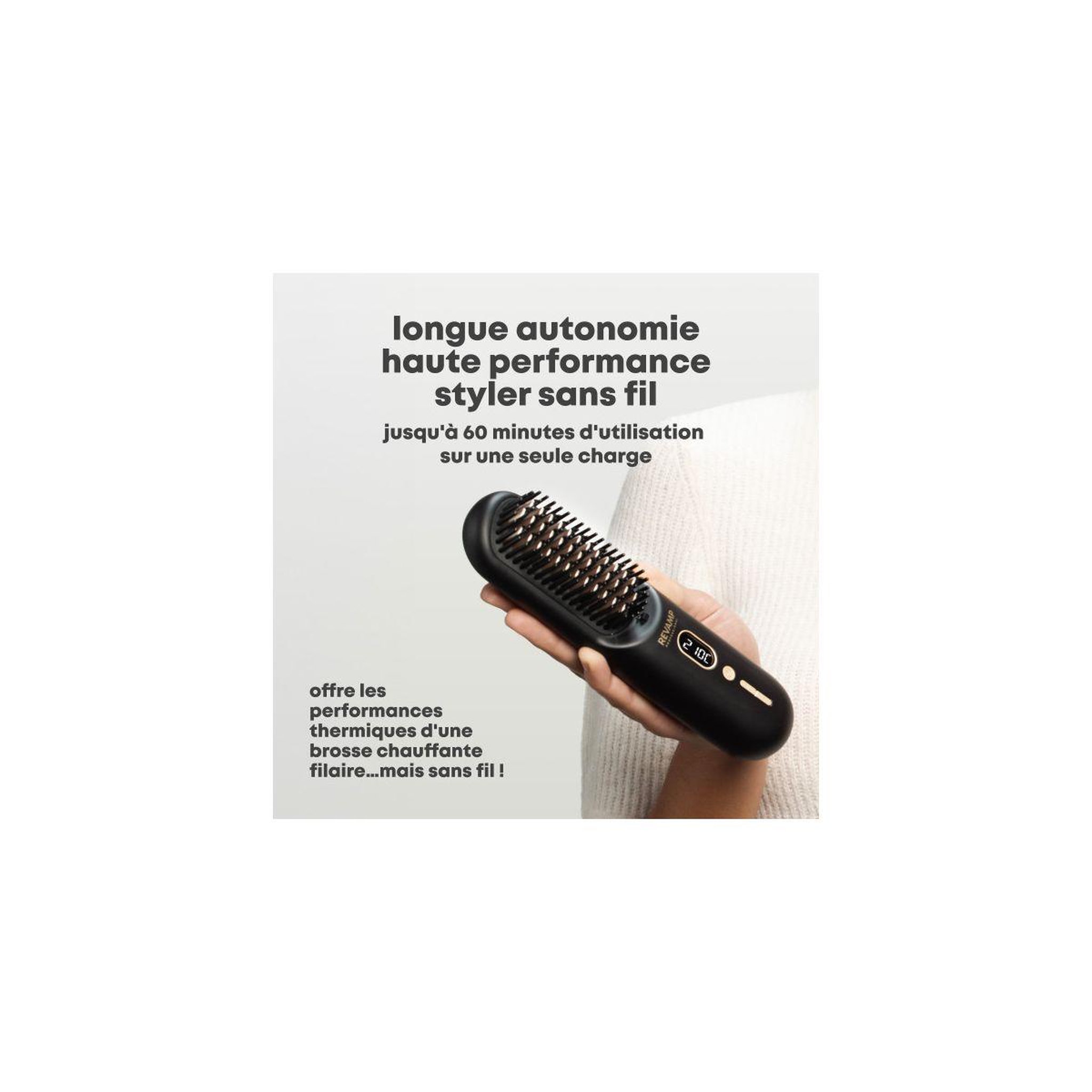Voir la diapositive 3 : REVAMP Brosse chauffante straight & go