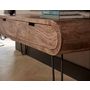 Voir la diapositive 4 : LISA DESIGN Kampur - meuble tv - bois massif de manguier - 135 cm