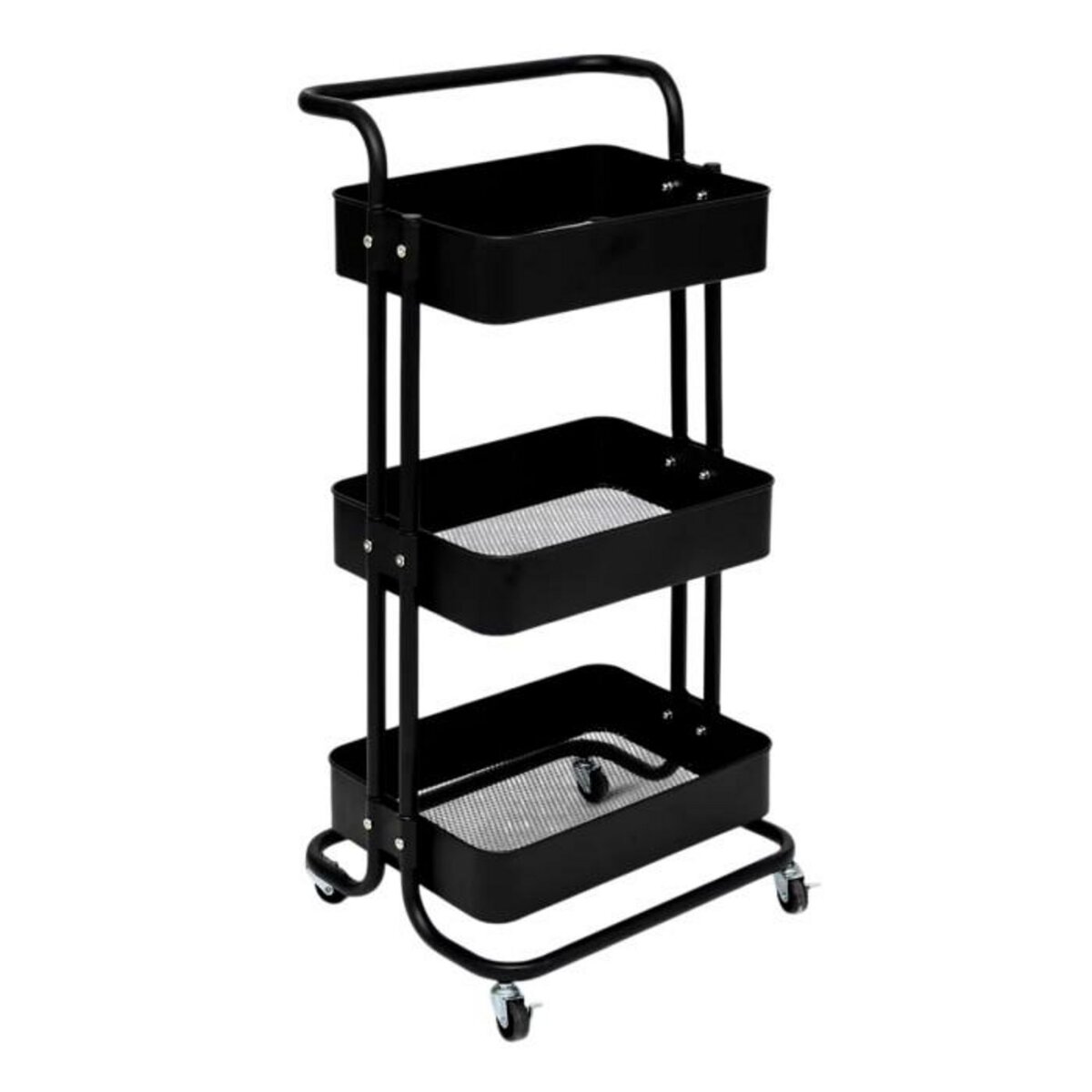 FIVE Desserte de Cuisine 3 Niveaux  Color Edition  86cm Noir