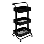 FIVE Desserte de Cuisine 3 Niveaux  Color Edition  86cm Noir