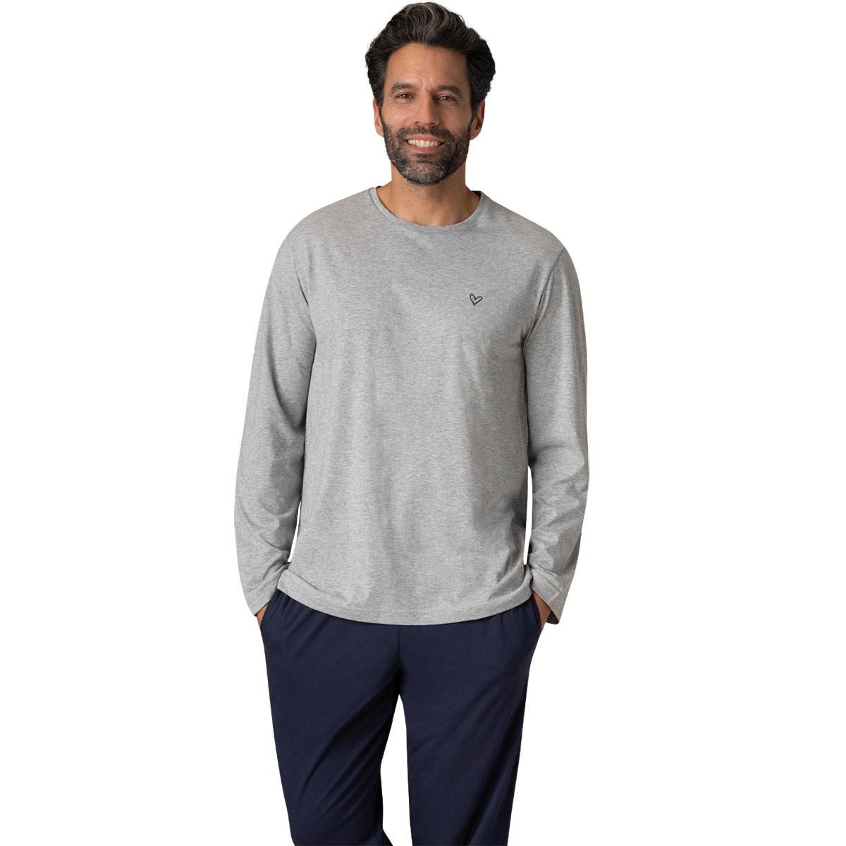 Eminence Pyjama long col rond homme Fait en France