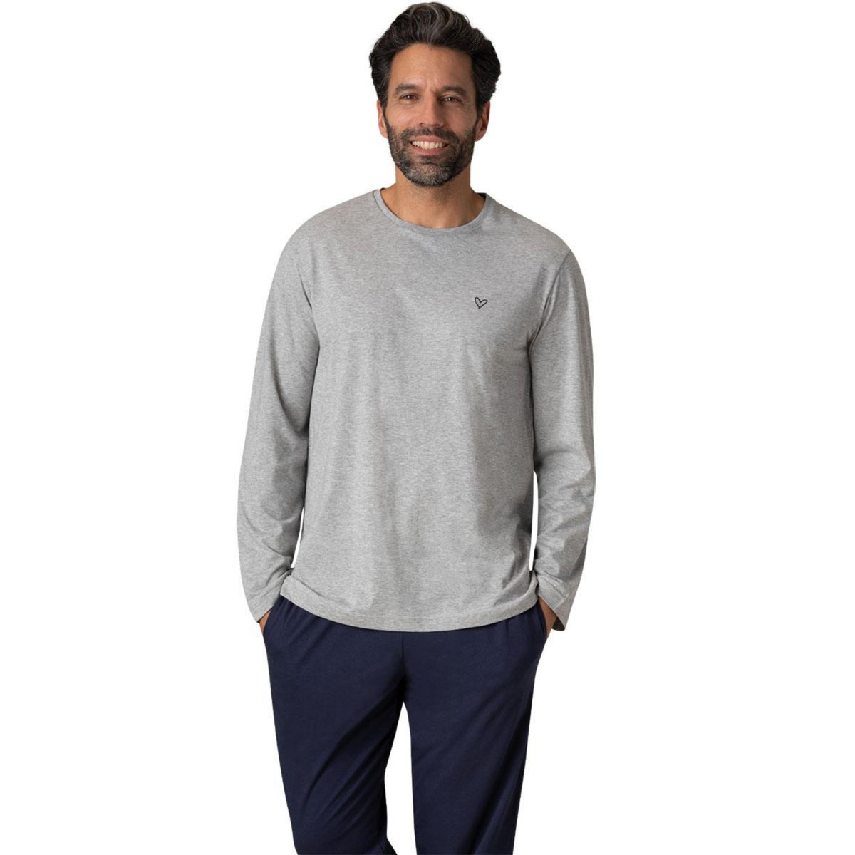 Eminence Pyjama long col rond homme Fait en France