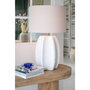 Voir la diapositive 5 : Paris Prix Lampe à Poser en Céramique  Latasha  70cm Blanc
