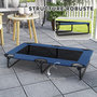 Voir la diapositive 6 : PAWHUT Transat pour animaux pliable - lit pour chien - lit à pieds pour chien dim. 107 x 61 x 20 cm - bleu