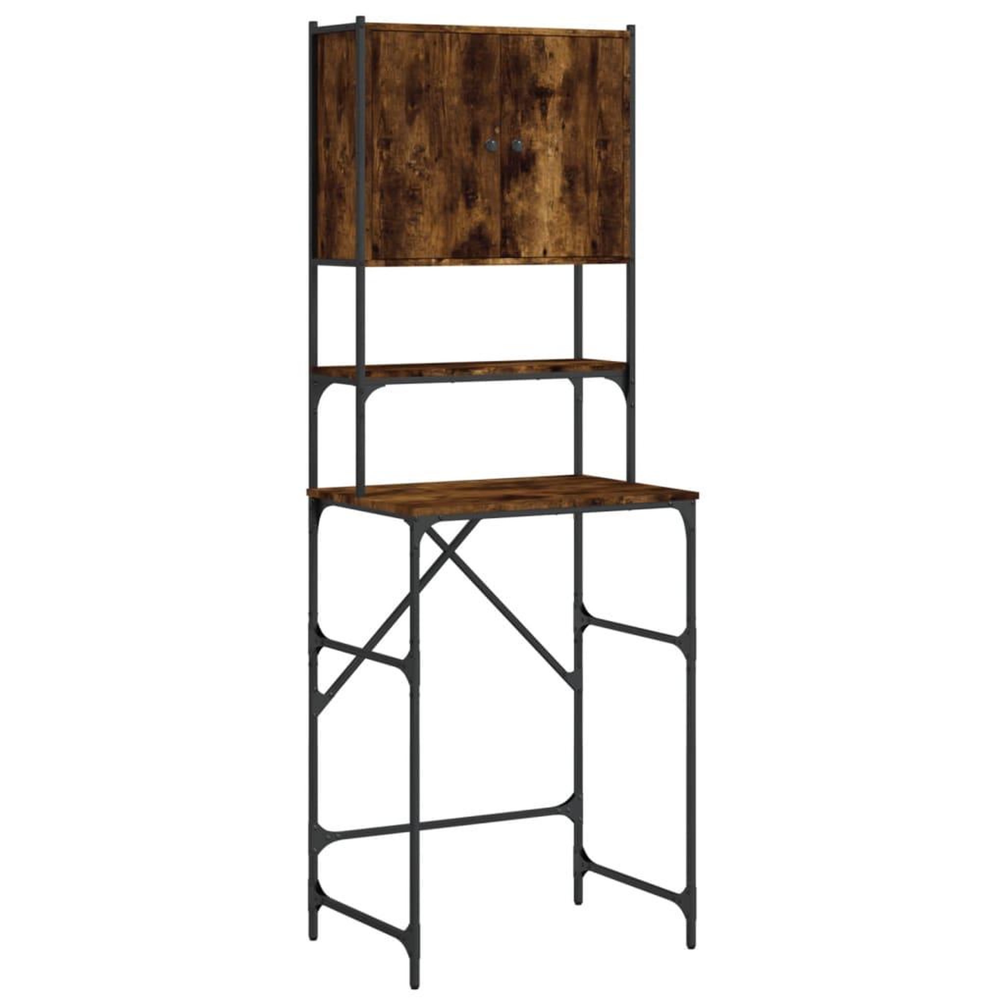 Voir la diapositive 2 : VIDAXL Armoire de machine a laver chene fume 68x48,5x194 cm