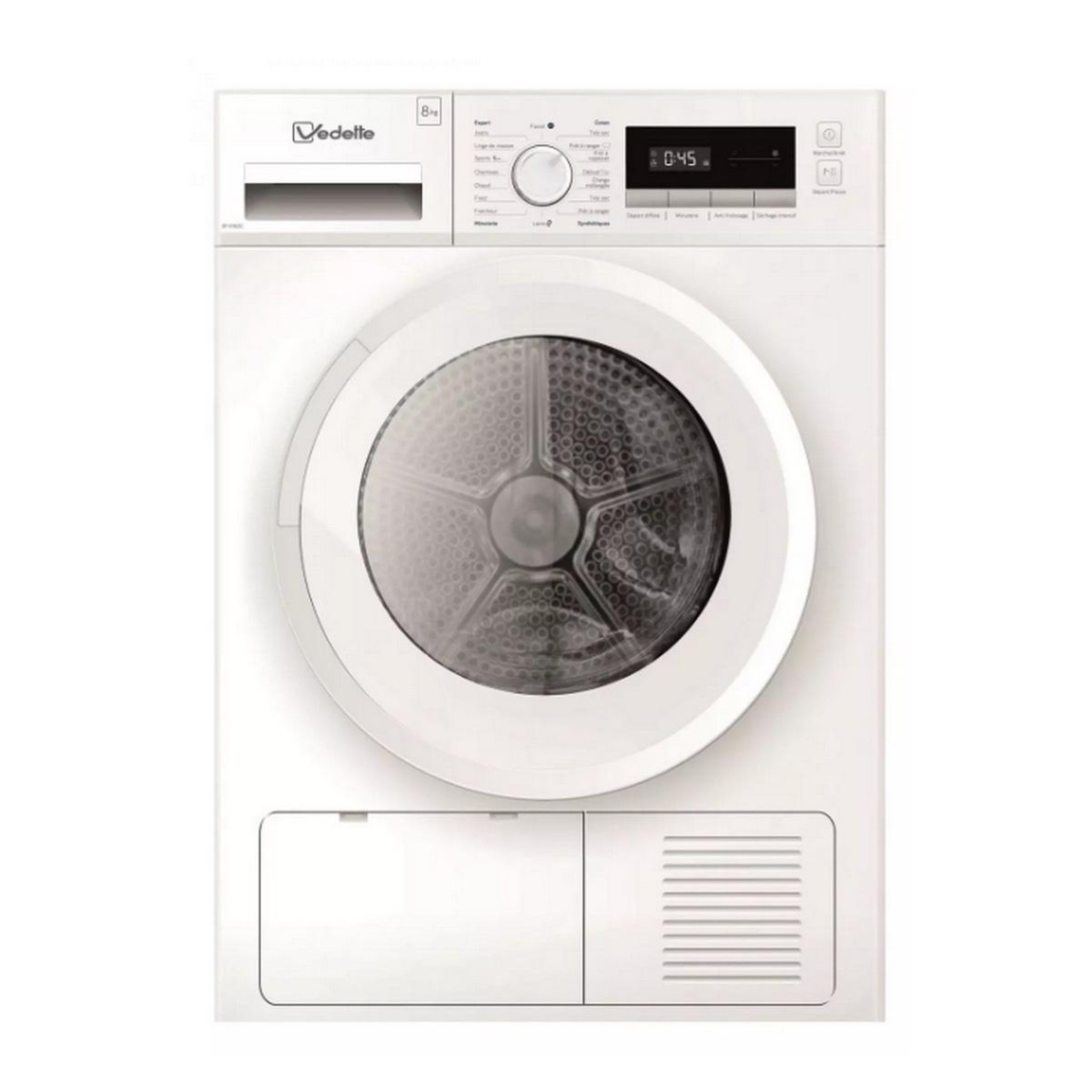 Voir la diapositive 1 : Vedette Sèche-linge à condensation 60cm 8kg blanc - SFV182C