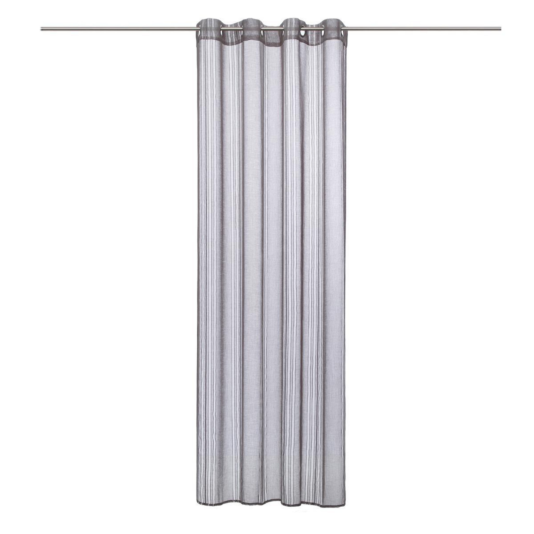 ATMOSPHERA Rideau voilage  lisa  140x240cm gris