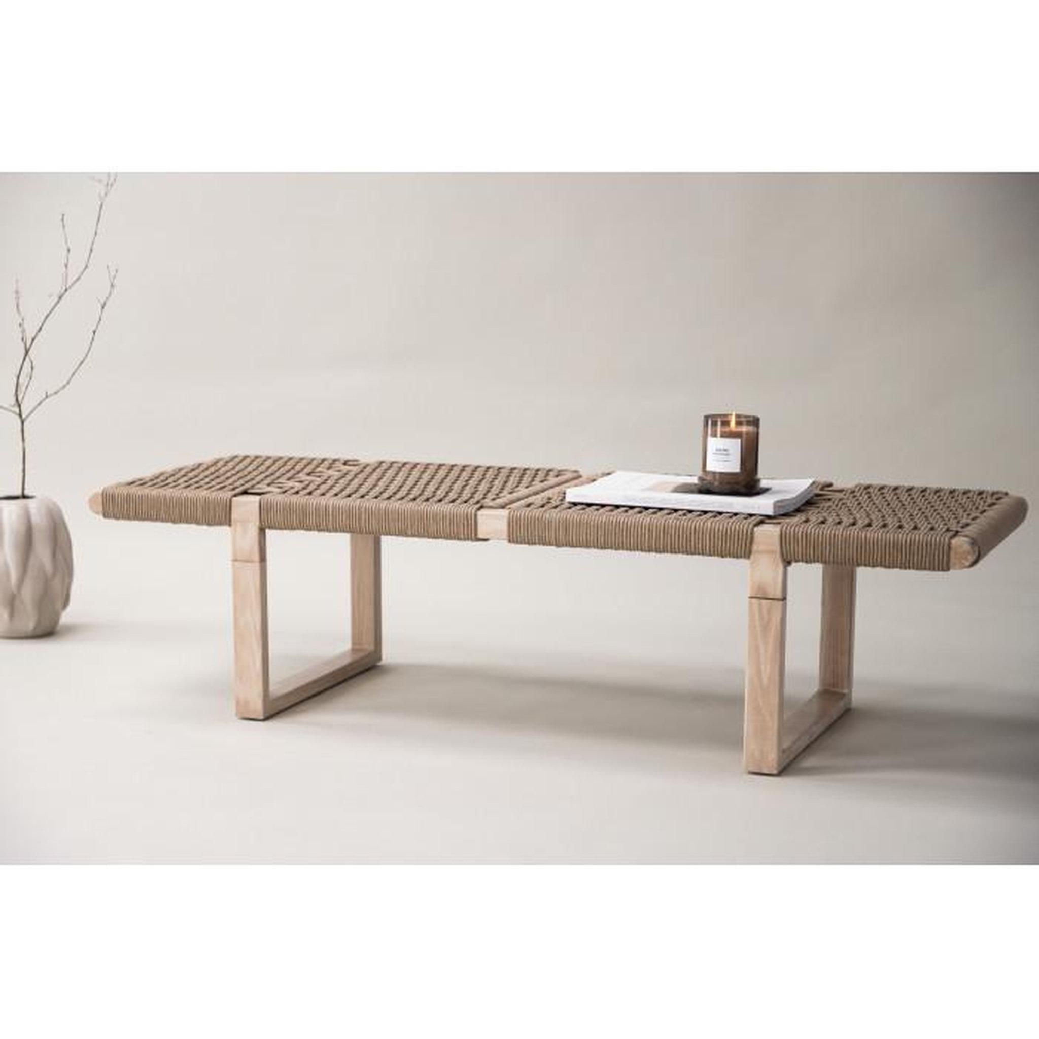 Voir la diapositive 6 : Paris Prix Banc Design en Rotin  Angon  140cm Naturel