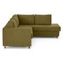 Voir la diapositive 5 : LISA DESIGN Jake - canapé déhoussable d'angle droit 5 places en velours texturé