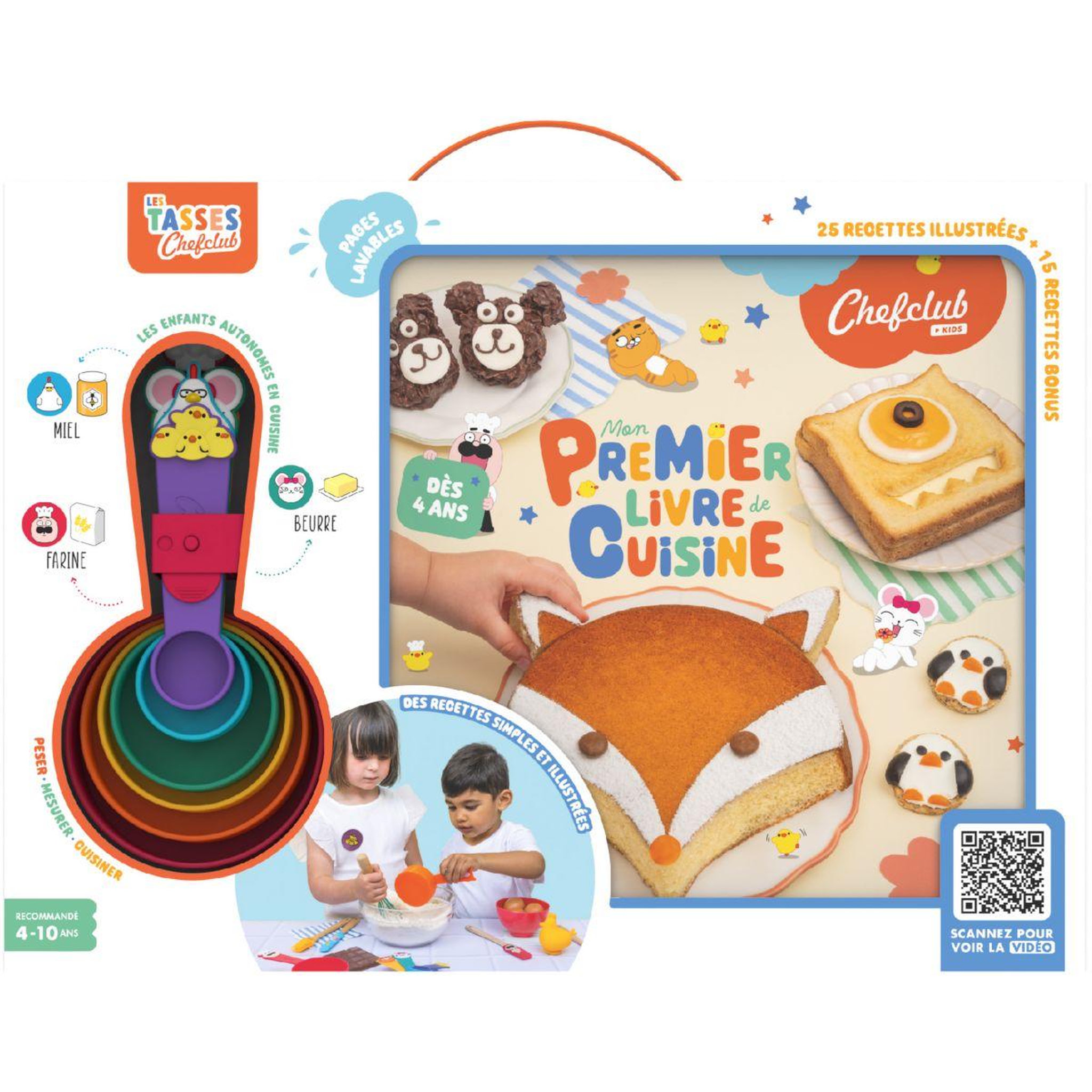 CHEFCLUB Coffret cuisine kids - mon premier livre de cuisine